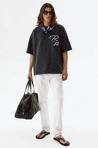 Oversized Printed Cotton T-Shirt