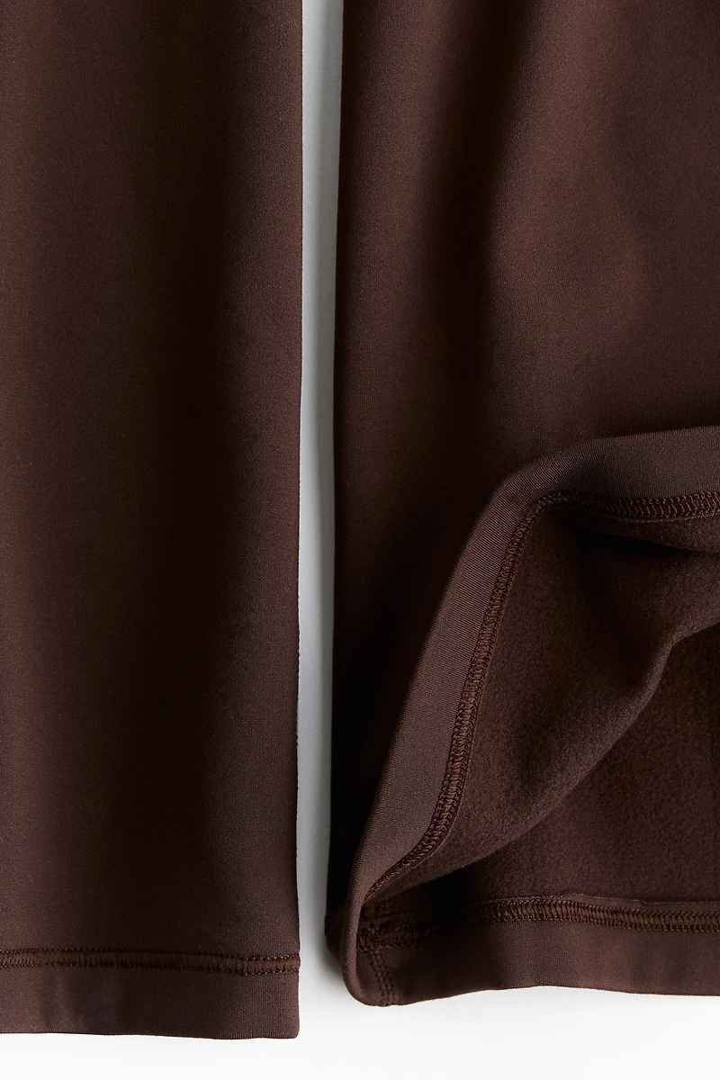 Flared Sports Fleece Leggings with SoftMove™