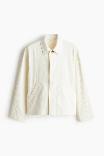 Regular-Fit Linen-Blend Jacket