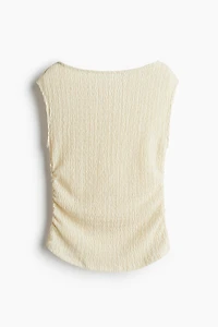 Textured jersey top