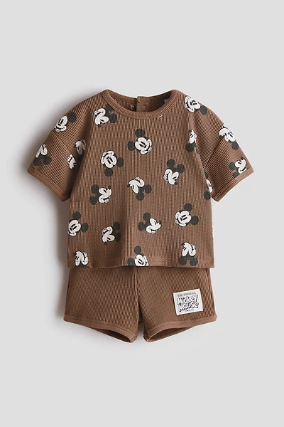 2-Piece Printed Cotton Jersey Set