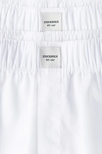 Lot de 2 caleçons en satinette coton