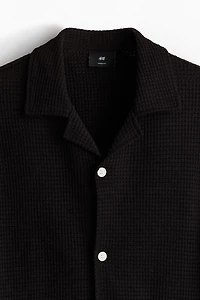 Loose-Fit Waffled Resort Shirt
