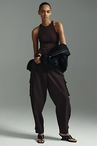 Barrel-Leg Cargo Pants