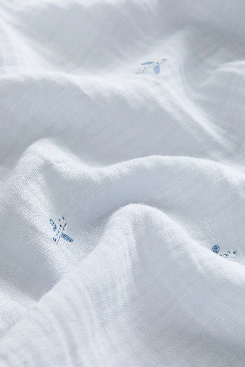 Couverture pour bébé en mousseline