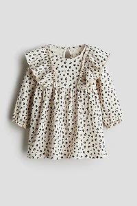 Crinkled Cotton Dress