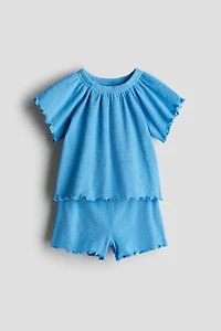 2-Piece Ribbed Jersey Set
