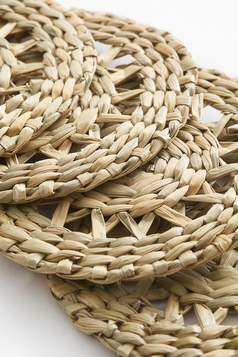 4-Pack Straw Coasters
