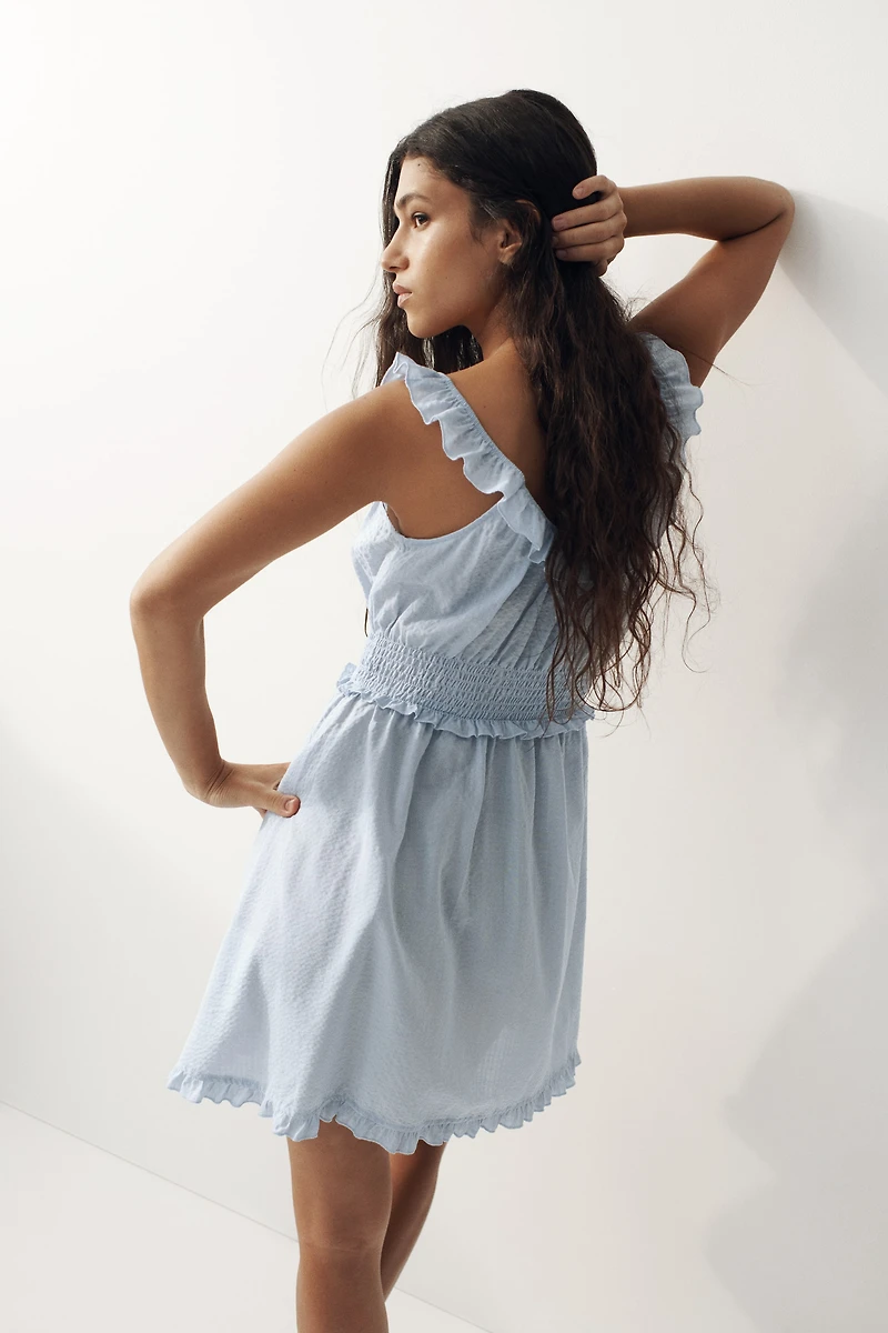 Ruffle-Trimmed Dress