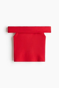 Ribbed Off-the-Shoulder Top