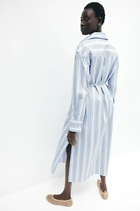 Tie-Belt Shirt Dress