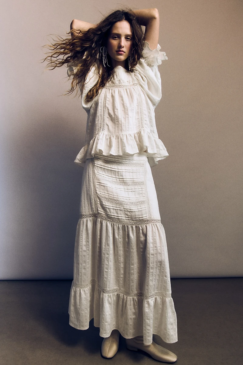 Blouse à manches bouffantes