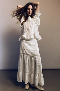 Blouse à manches bouffantes