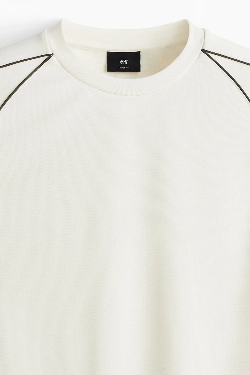 Loose-Fit Mesh Shirt