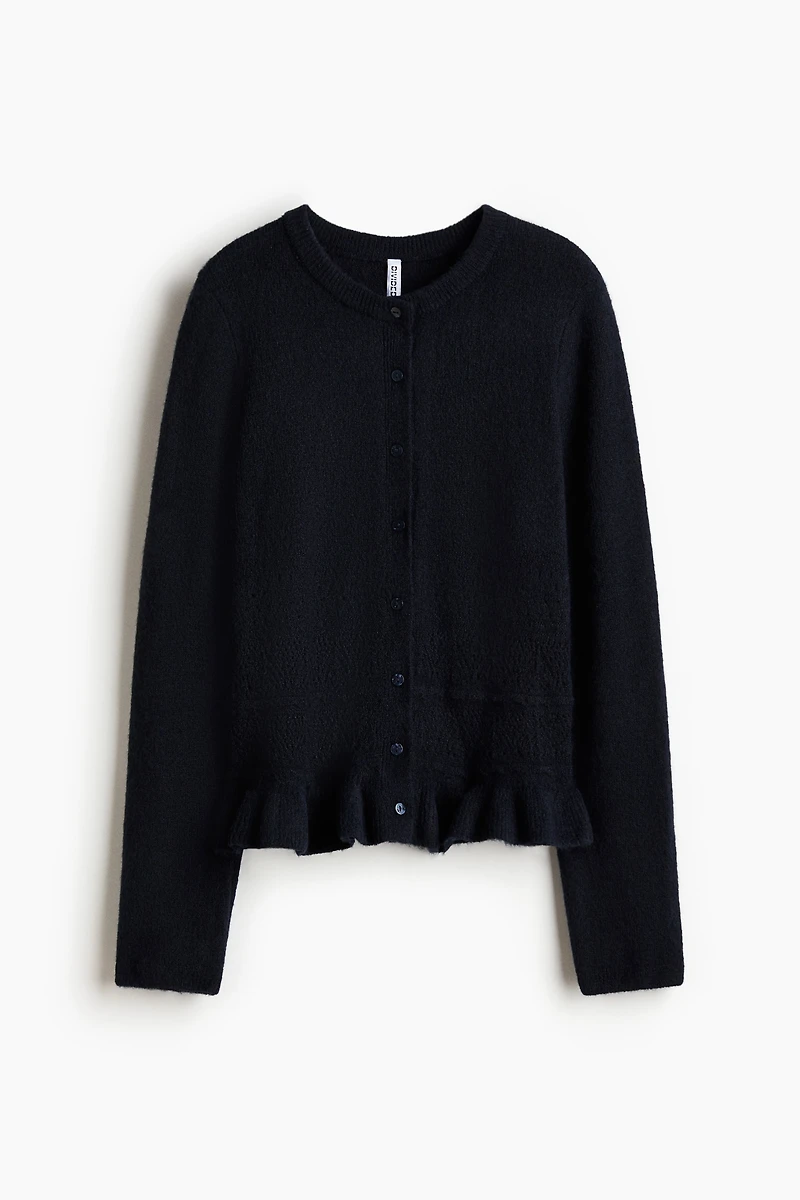 Pointelle-Knit Cardigan