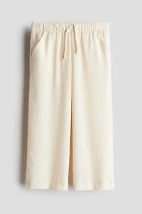 Woven Crêpe Pants