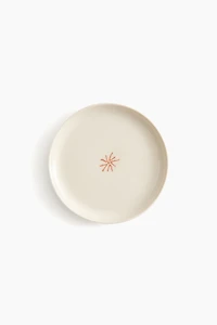 Small Stoneware Plate with Motif