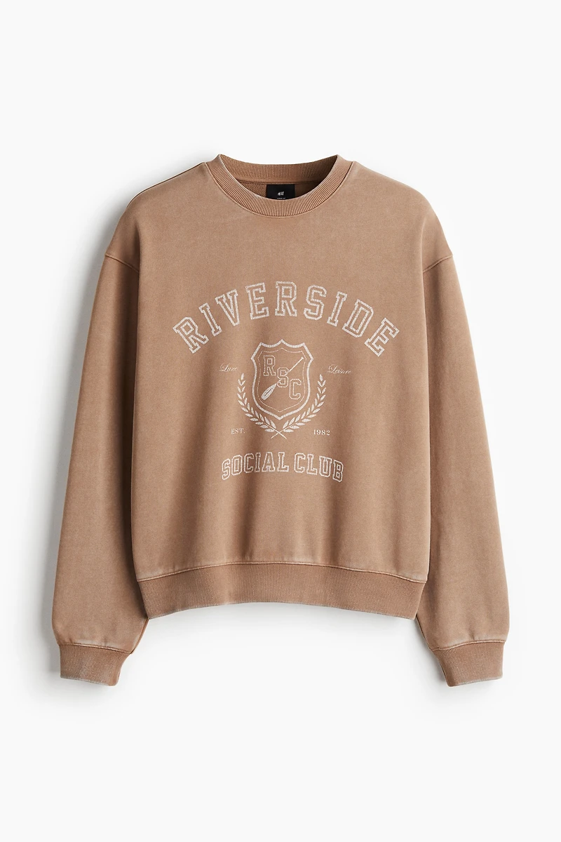 Loose-Fit Printed Sweatshirt