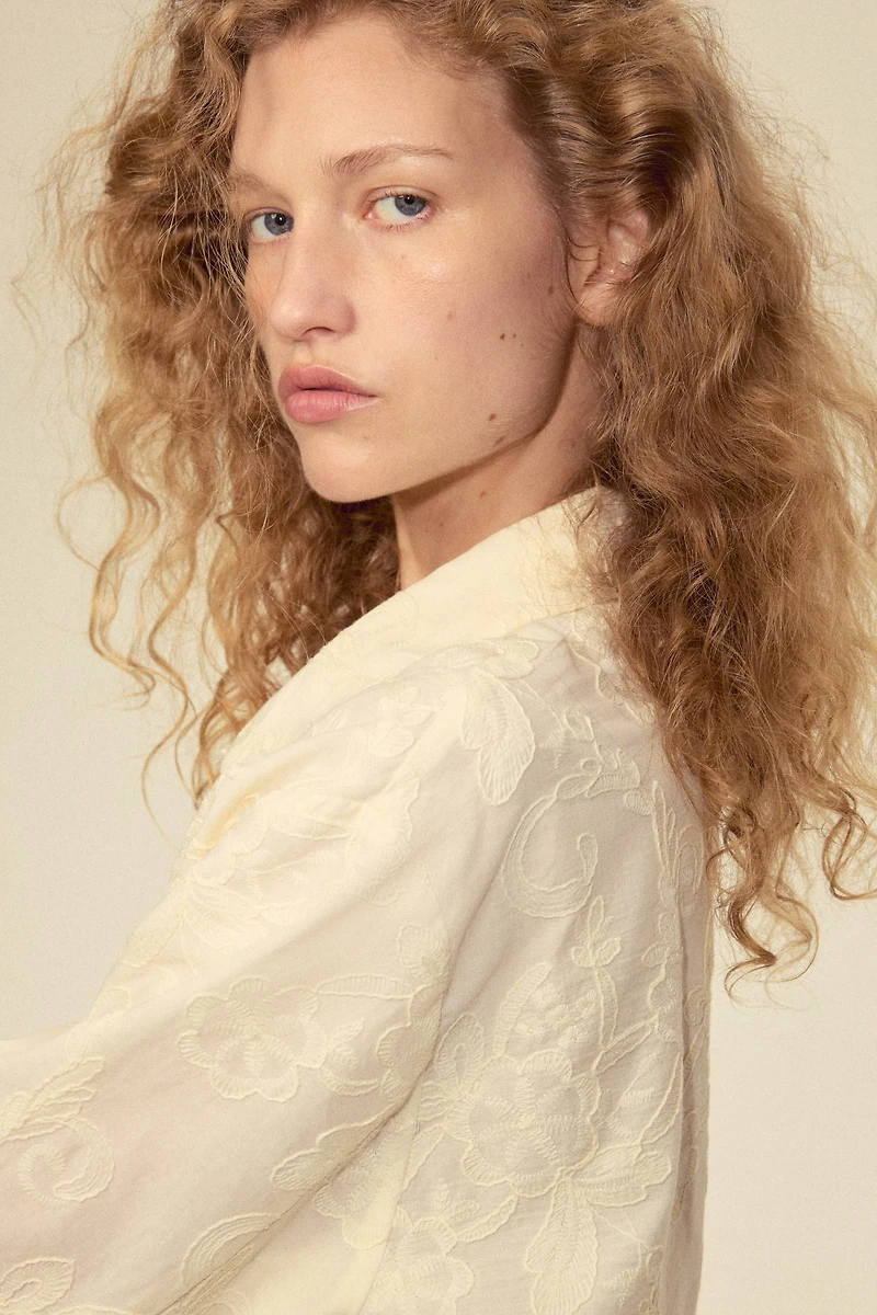 Embroidered Cotton Jacket