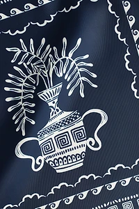 Printed Tie-Detail Pants