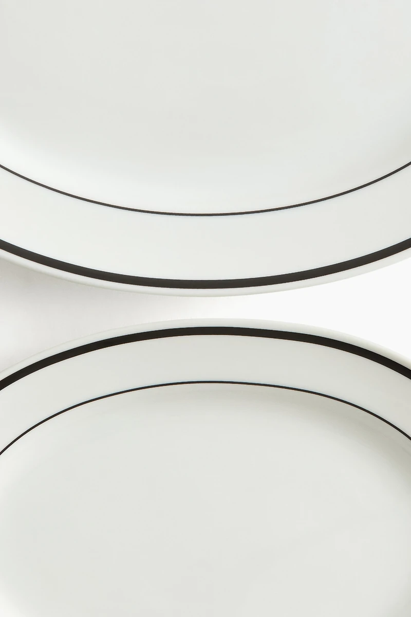 2-Pack Porcelain Serving Plates