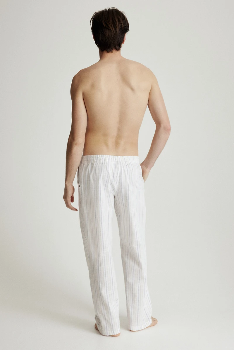 Pantalon coupe décontractée en coton