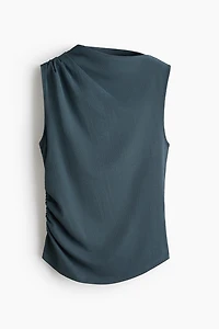 Haut froissé à effet drapé