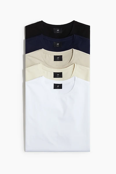 5-pack Slim Fit T-shirts