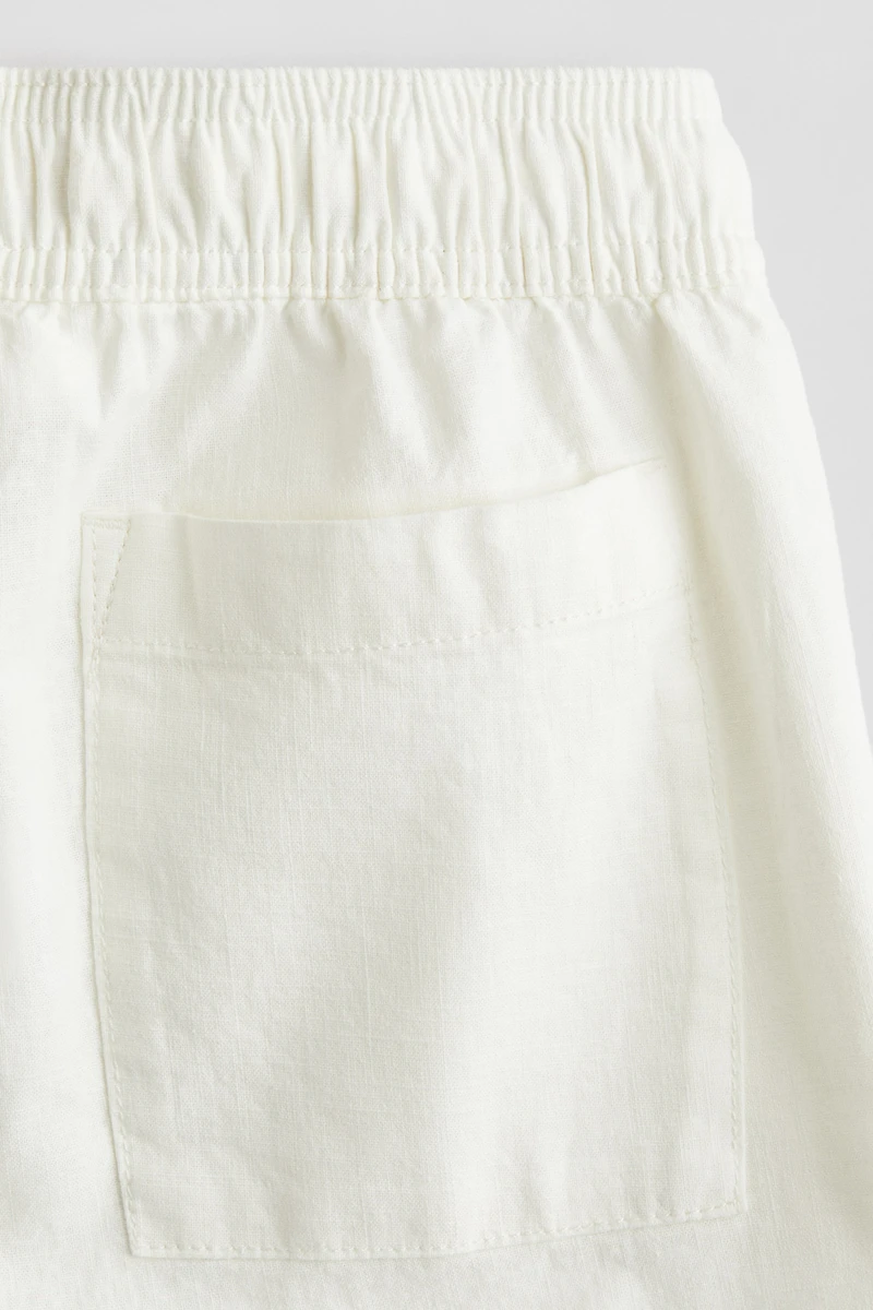 Linen-Blend Shorts