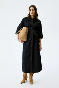 Robe chemise MAMA en denim