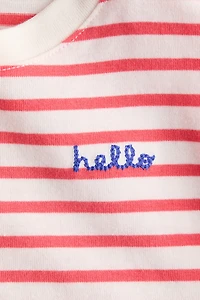 Embroidered-Detail T-Shirt