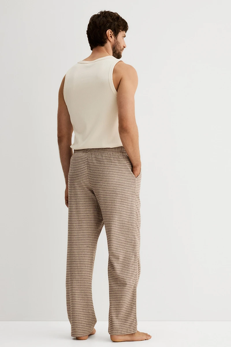 Relaxed-Fit Flannel Pants