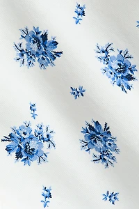 Flounce-Trimmed Cotton Top