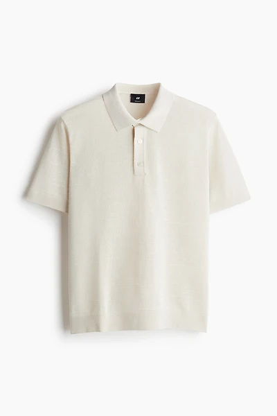 Regular Fit Fine-Knit Polo Shirt