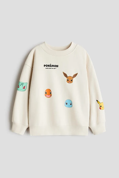 Printed Brushed-Inside Sweatshirt