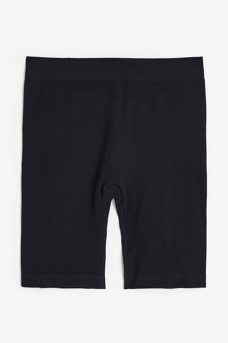 Seamless Ribbed Biker Shorts