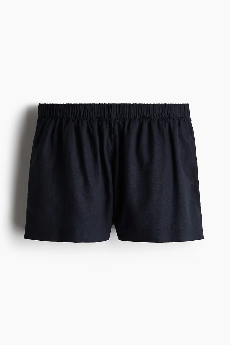 Linen-Blend Shorts