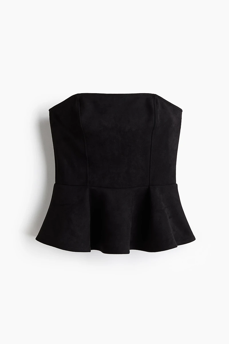 Bandeau-Style Peplum Top