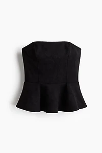 Bandeau-Style Peplum Top