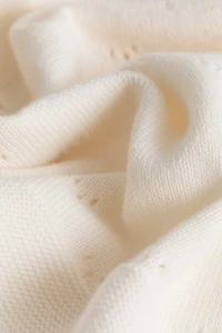 Cotton Pointelle Baby Blanket