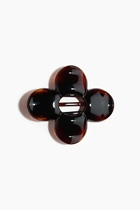 Flat flower-shaped hair claw