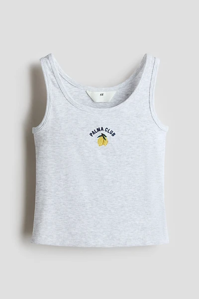 Motif-Detail Tank Top