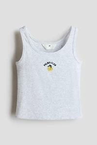 Motif-Detail Tank Top