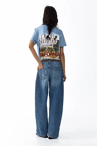 Barrel Regular Waist Jeans