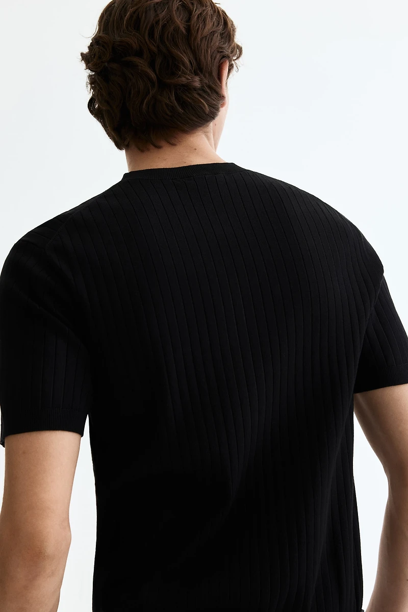 Slim-Fit Knit T-Shirt