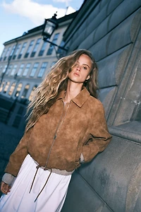 Veste en tissu gratté