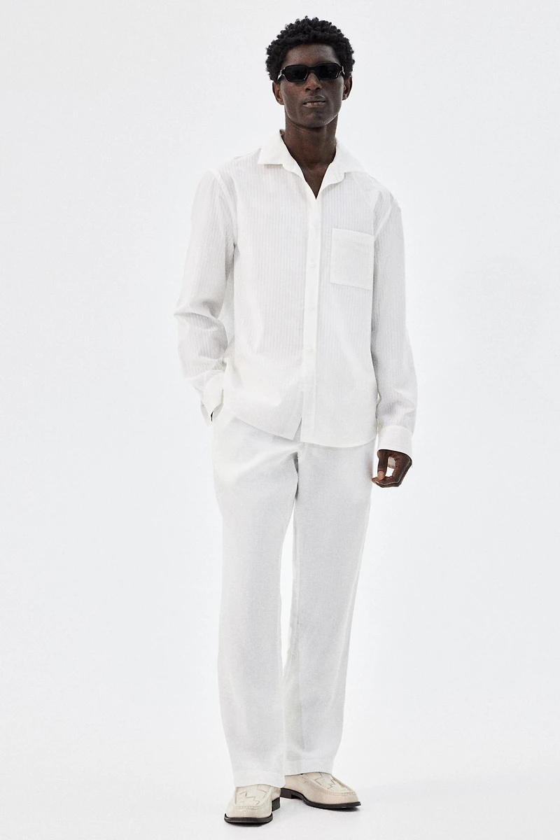 Regular-Fit Linen Pants