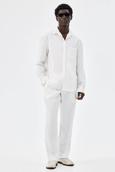 Regular-Fit Linen Pants