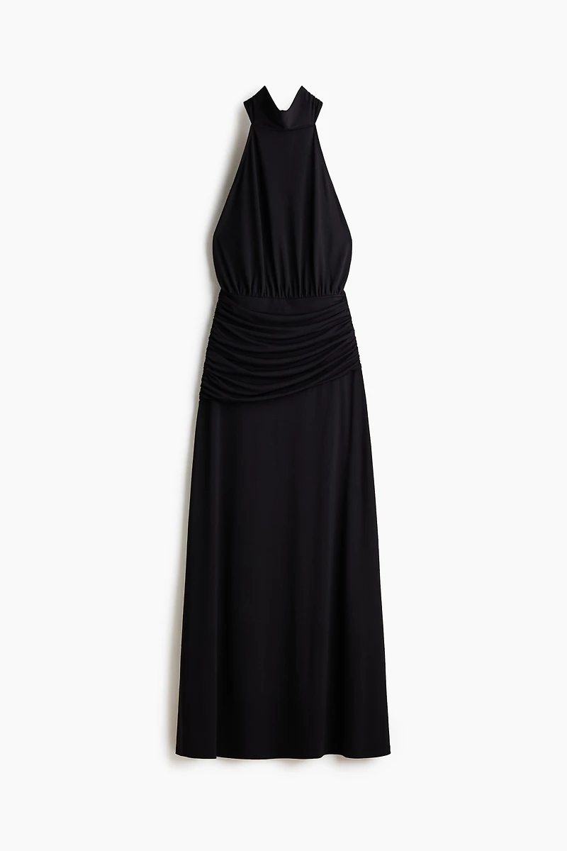 Robe dos nu à effet drapé