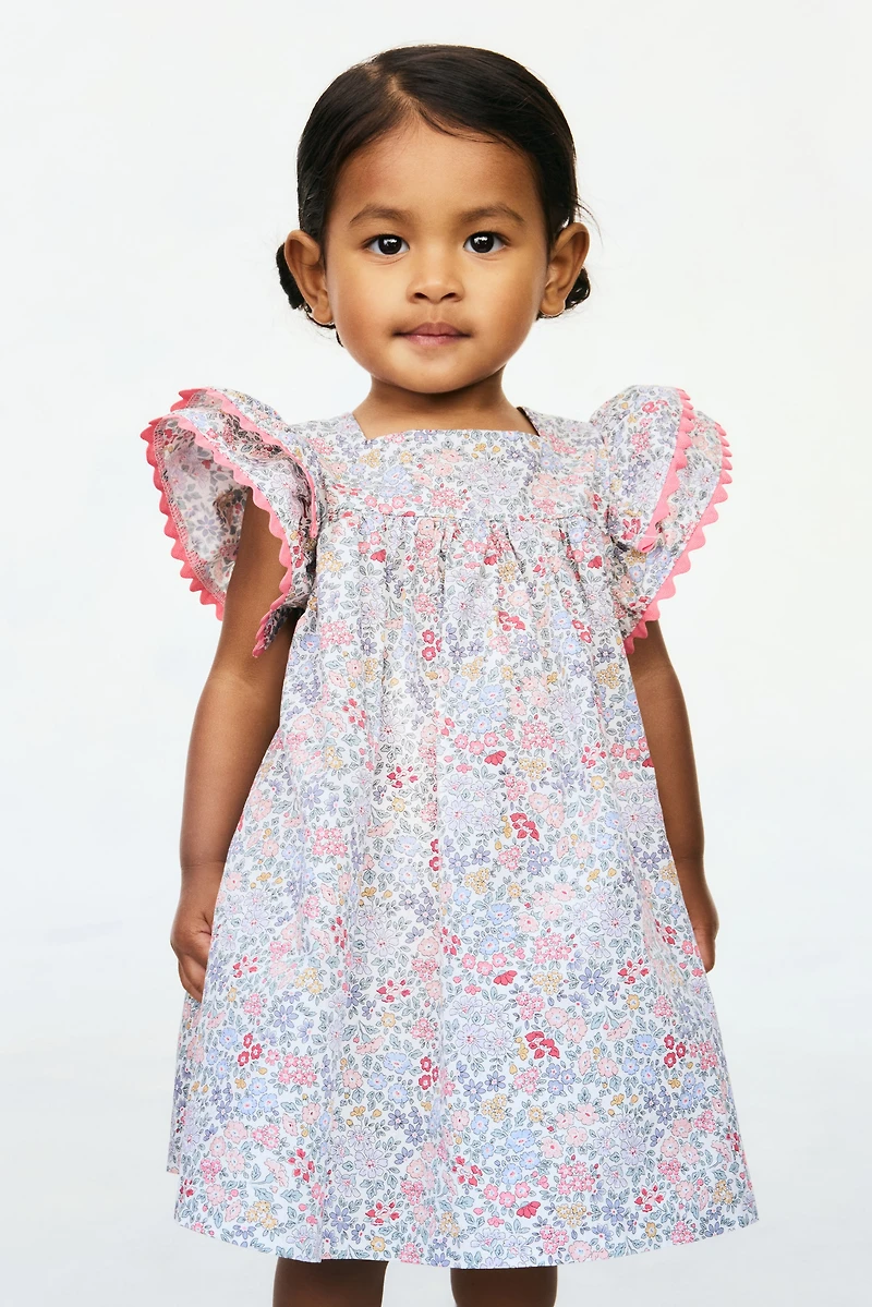 2-Piece Cotton Dress and Bloomers Set